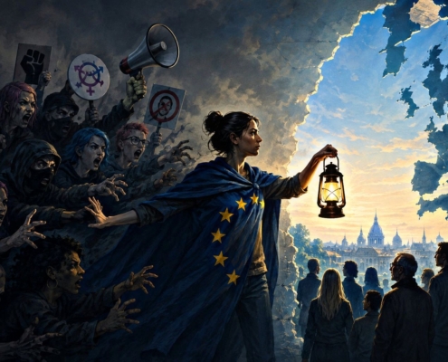 wokisme en Europe se croit progressiste • воукизм